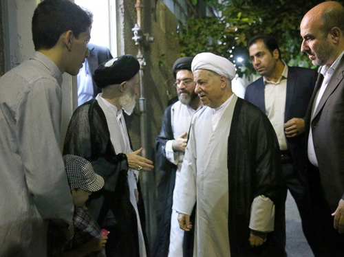 دیدار هاشمی با آیت الله شبیری زنجانی