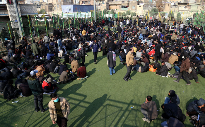 (تصاویر) جمع‌آوری معتادان تهران