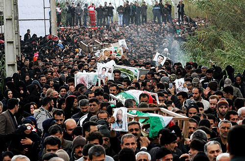 (تصاویر) تشییع زائران جانباخته اربعین (تصاویر) تشییع زائران جانباخته اربعین