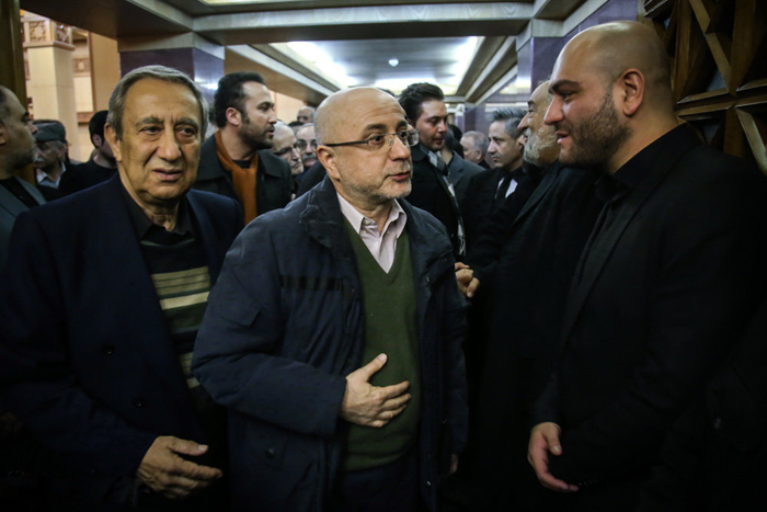 (تصاویر) هنرمندان در ترحیم انوشیروان ارجمند