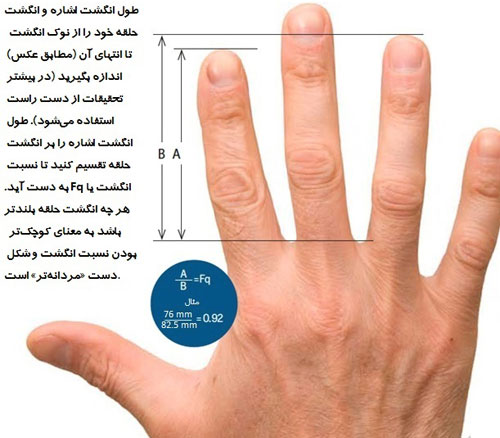 رابطه انگشتان دست با خطر ابتلا به بیماریها رابطه انگشتان دست با خطر ابتلا به بیماریها