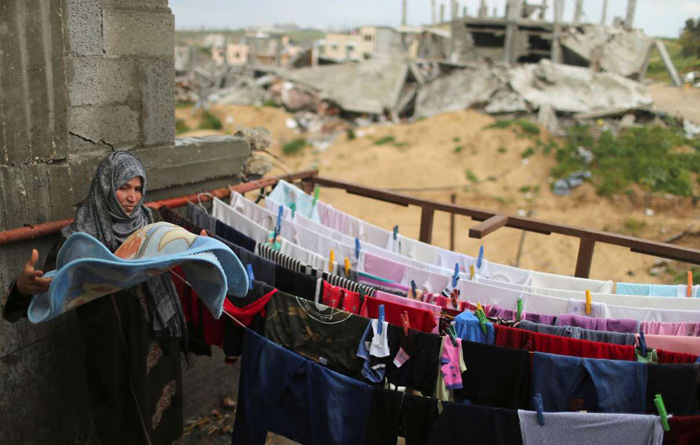 (تصاویر) گذراندن زمستان در غزه