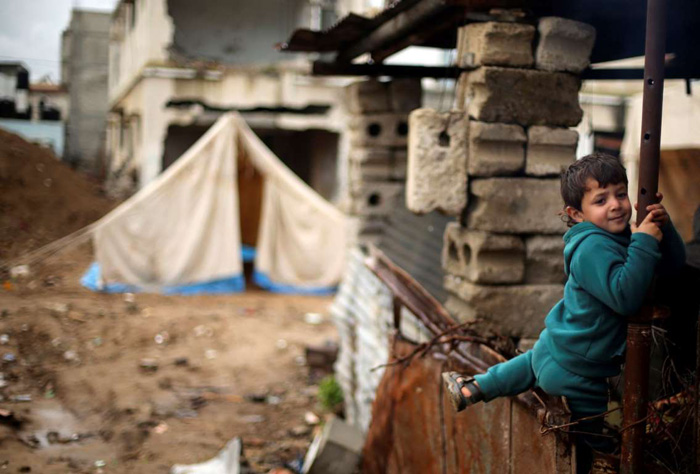 (تصاویر) گذراندن زمستان در غزه