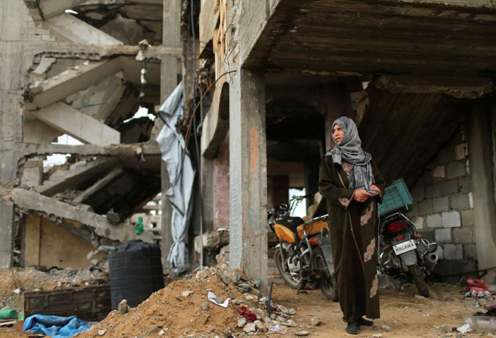 (تصاویر) گذراندن زمستان در غزه