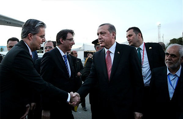 سفر اردوغان به تهران پایان یافت سفر اردوغان به تهران پایان یافت