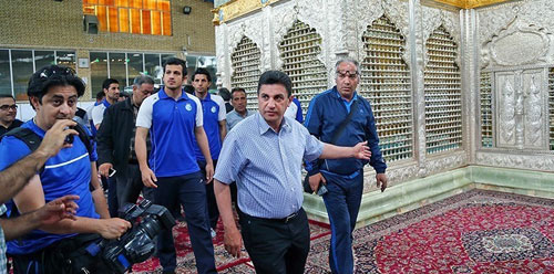 (تصاویر) استقلالی‌ها در کارگاه ساخت ضریح حرمین عسکریین