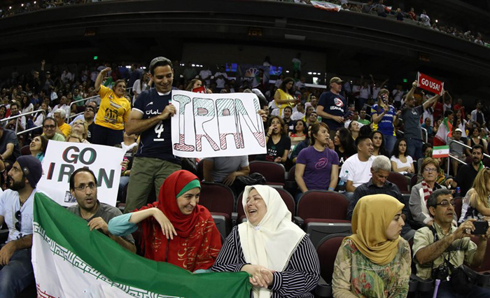 (تصاویر) دیدار والیبال ایران و امریکا