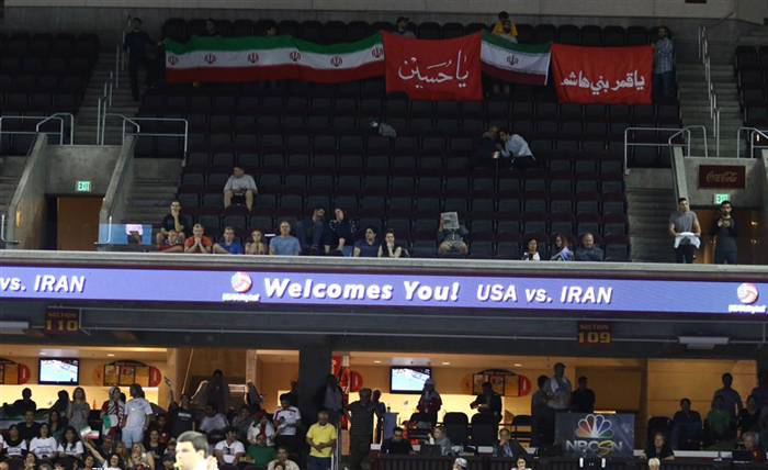 (تصاویر) دیدار والیبال ایران و امریکا