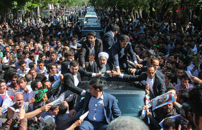 (تصاویر) استقبال از روحانی در تبریز (تصاویر) استقبال از روحانی در تبریز