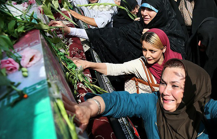 آغاز مراسم تشییع شهدای غواص آغاز مراسم تشییع شهدای غواص
