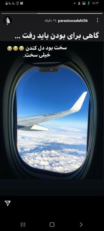 (تصویر) پرستو صالحی از ایران رفت