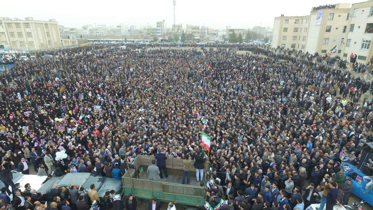 (تصاویر) شور انتخاباتی در اسلام آباد غرب