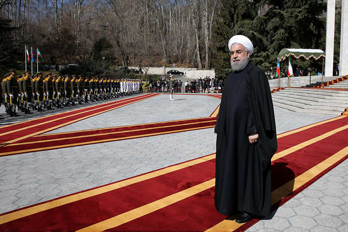 (تصاویر) استقبال روحانی الهام علی اف