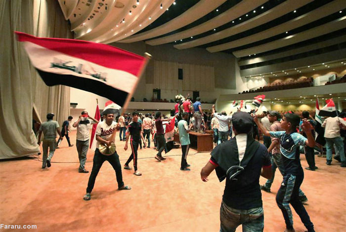 (تصاویر) لحظه شکستن در پارلمان عراق (تصاویر) لحظه شکستن در پارلمان عراق