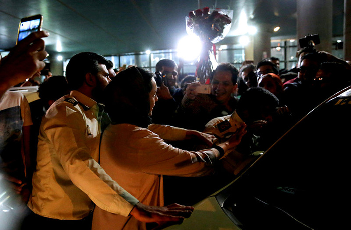 (تصاویر) استقبال از عوامل«فروشنده»در فرودگاه (تصاویر) استقبال از عوامل«فروشنده»در فرودگاه