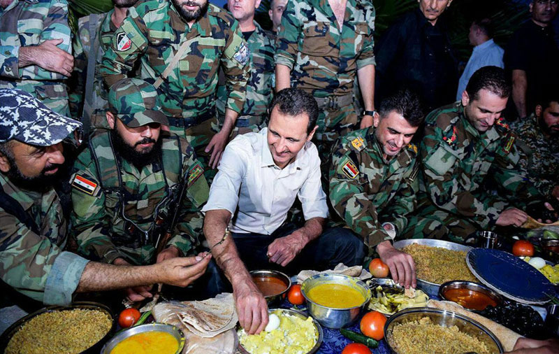(تصاویر) بشار اسد در خط مقدم نبرد (تصاویر) بشار اسد در خط مقدم نبرد