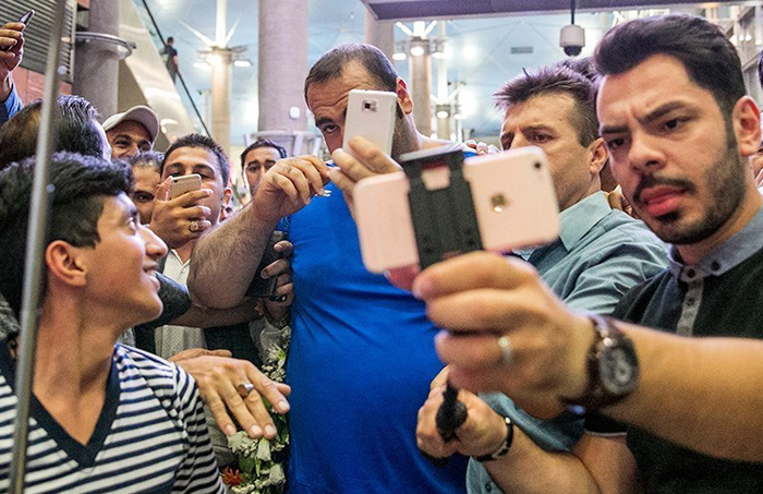 (تصاویر) استقبال از بهداد و تیم وزنه‌برداری