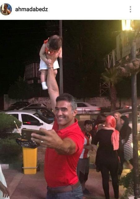 سلفی عجیب احمدرضا عابدزاده!