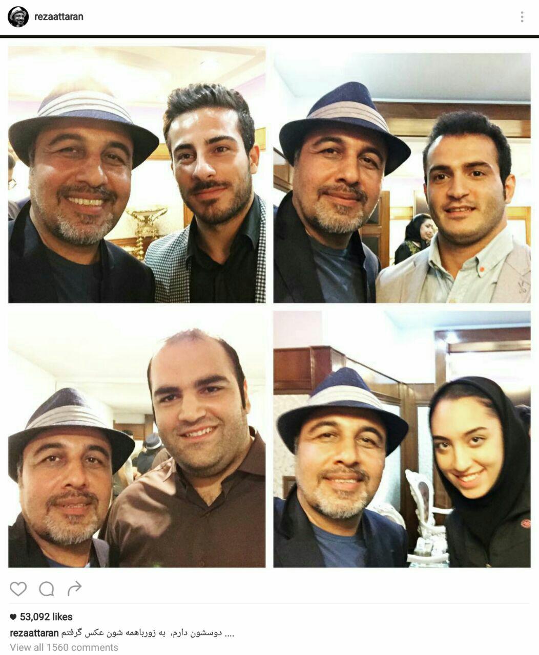سلفی زورکی عطاران با مدال اوران المپیک سلفی زورکی عطاران با مدال اوران المپیک