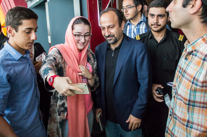 (تصاویر) فرهادی در اکران مردمی 