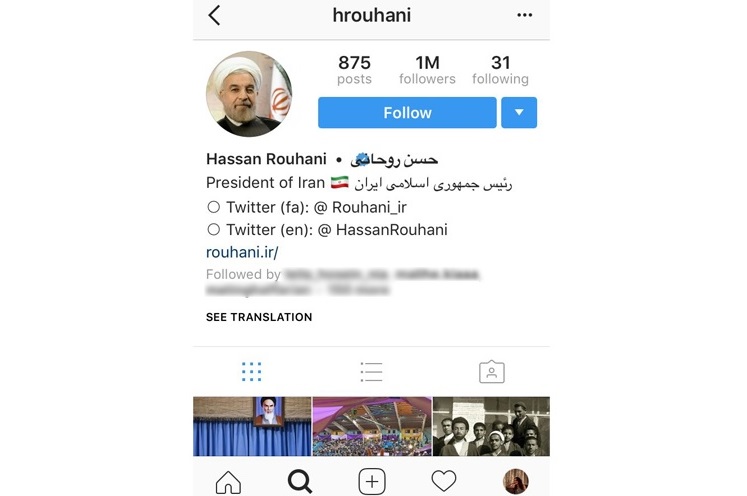 فعالیت نامزدهای ریاست‌جمهوری در اینستاگرام