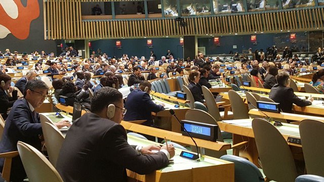 حضور دو مقام آمریکایی هنگام سخنرانی روحانی حضور دو مقام آمریکایی هنگام سخنرانی روحانی