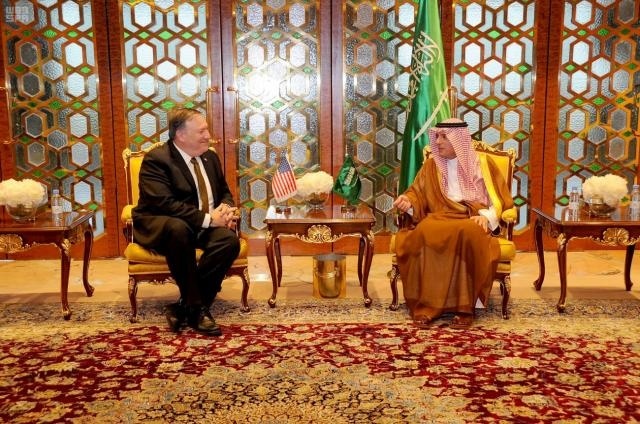 پمپئو با ملک سلمان دیدار کرد