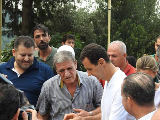 (تصاویر) دیدار بشار اسد و همسرش با فرزندان شهدا