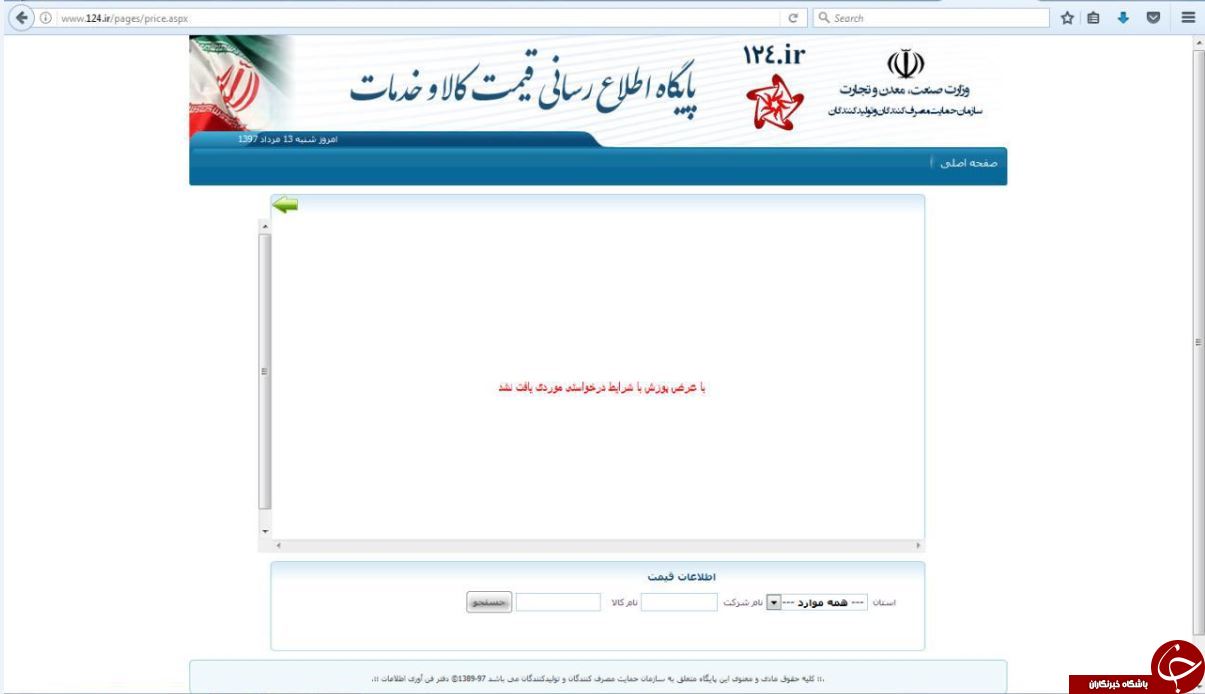 مرکز رسمی اطلاعرسانی قیمت کالا تعطیل شد؟ مرکز رسمی اطلاعرسانی قیمت کالا تعطیل شد؟