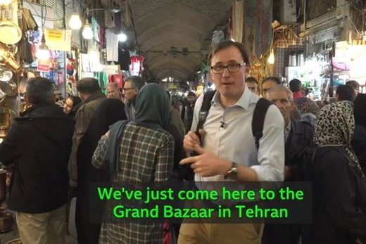 خبرنگار بی‌بی‌سی در بازار تهران