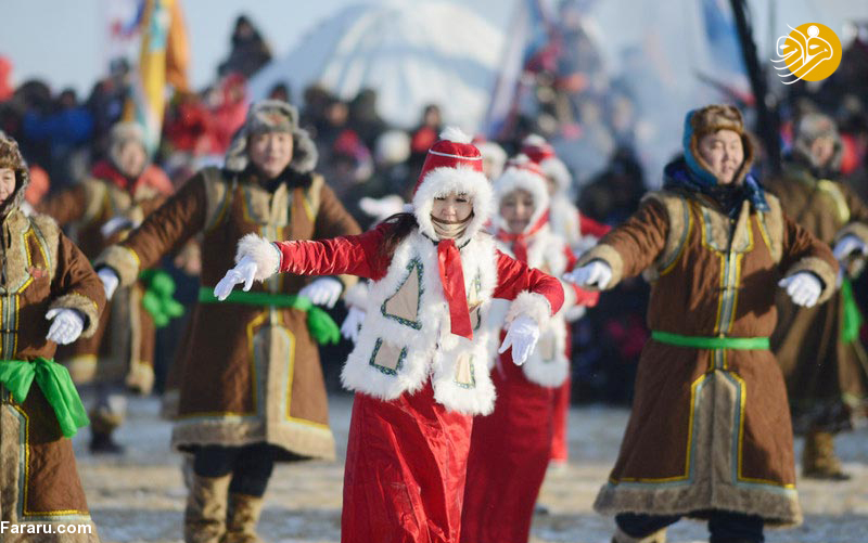(تصاویر) از شترسواری تا رقص در جشنواره زمستانی مغول‌ها