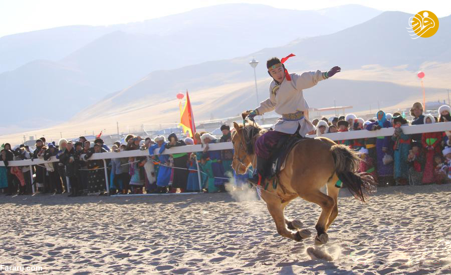 (تصاویر) از شترسواری تا رقص در جشنواره زمستانی مغول‌ها
