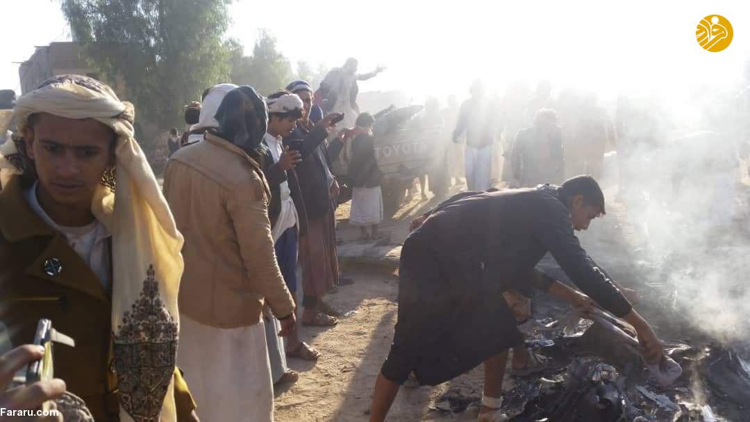 (تصاویر) پهپاد غول پیکر عربستان در یمن سرنگون شد