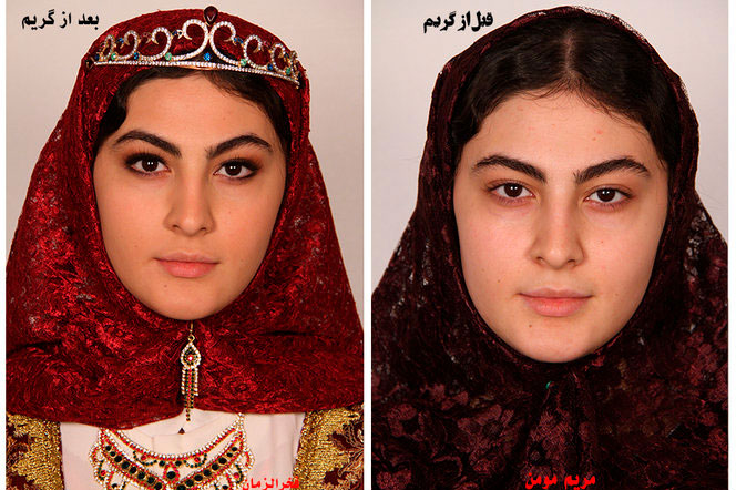 (تصاویر) بازیگران سریال «بانوی عمارت» قبل و بعد از گریم
