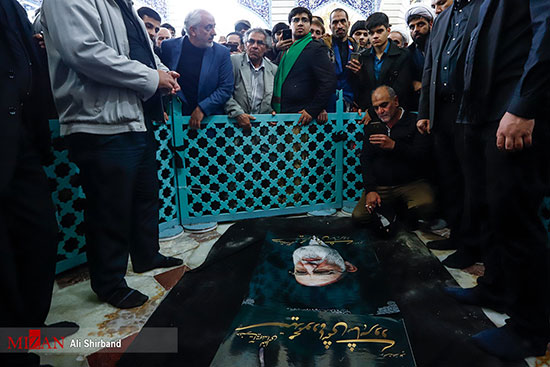 (تصاویر) آرامگاه آیت‌الله شاهرودی در قم