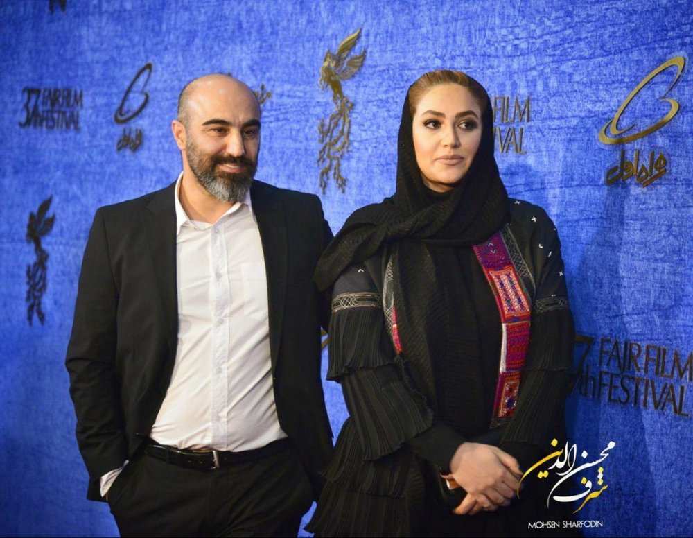 محسن تنابنده و همسرش