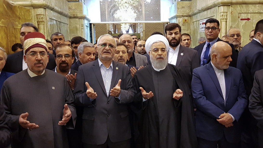 (تصاویر) روحانی حرمین شریفین کاظمین را زیارت کرد