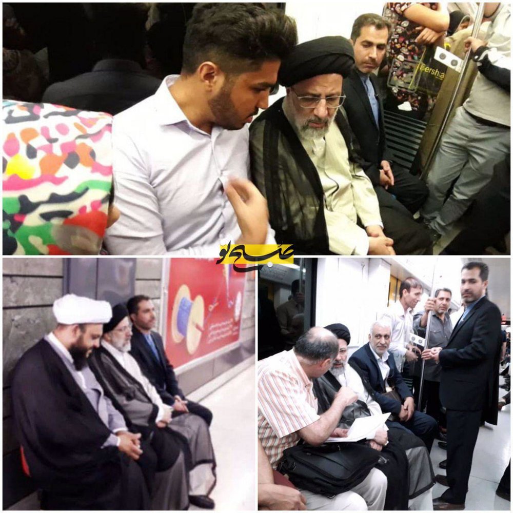 (تصویر) رئیس قوه‌قضاییه با مترو به محل کار خود رفت