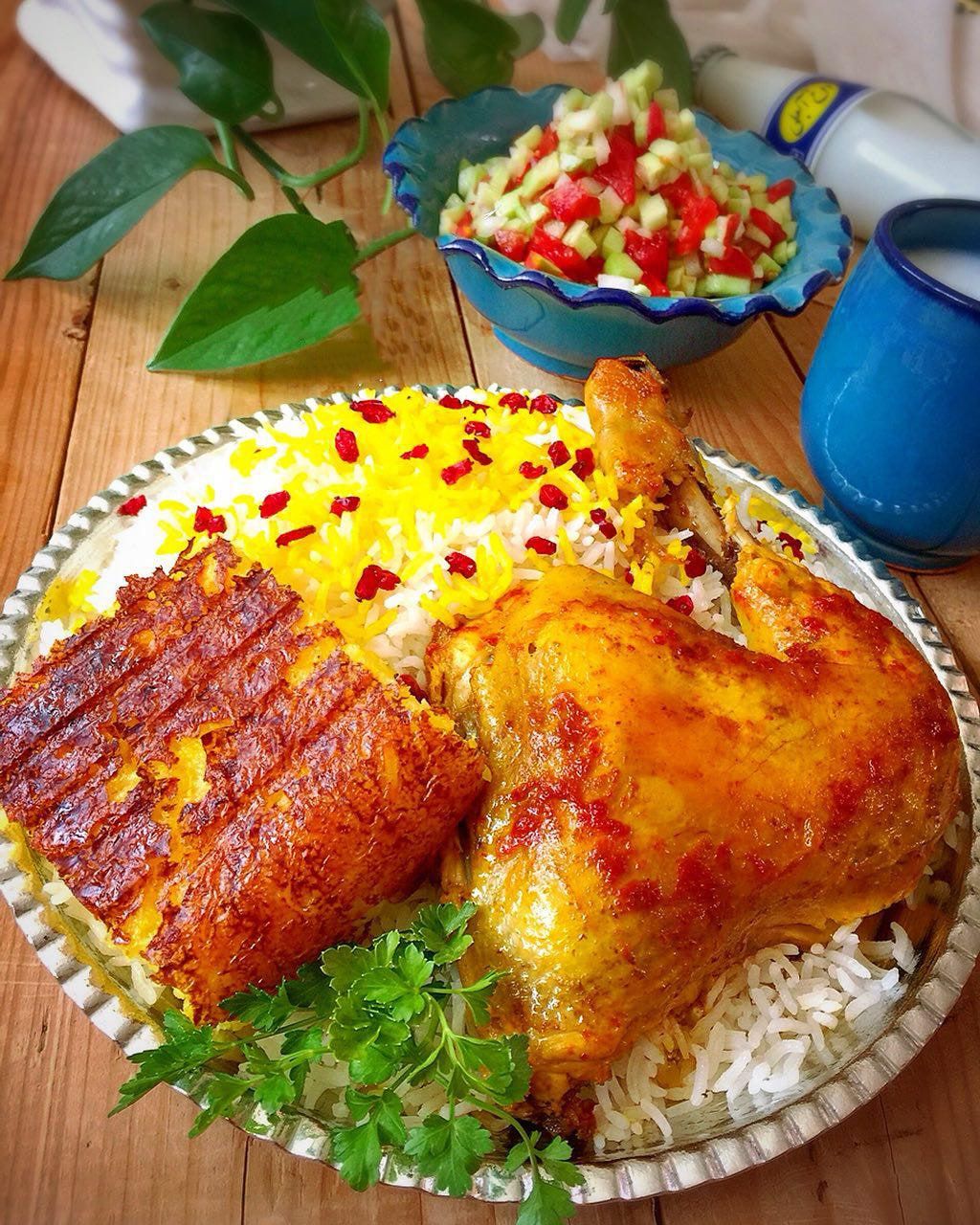 سرو زرشک پلو با مرغ