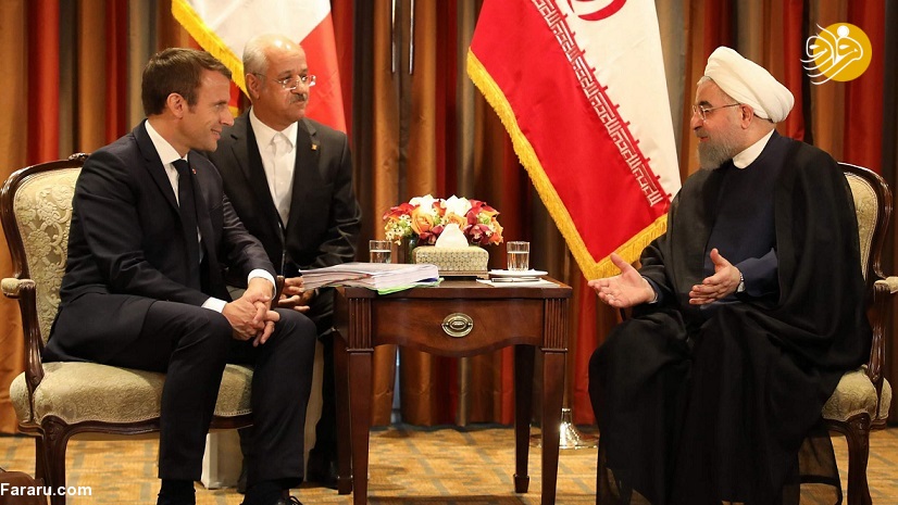 دیدار حسن روحانی و ایمانوئل ماکرون پشتپرده توبیخ ماکرون توسط ترامپ