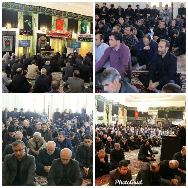 (عکس) برگزاری مراسم عزاداری امام حسین با حضور ظریف (عکس) برگزاری مراسم عزاداری امام حسین با حضور ظریف