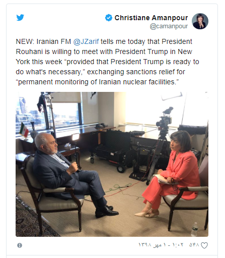 شرط روحانی برای دیدار با ترامپ