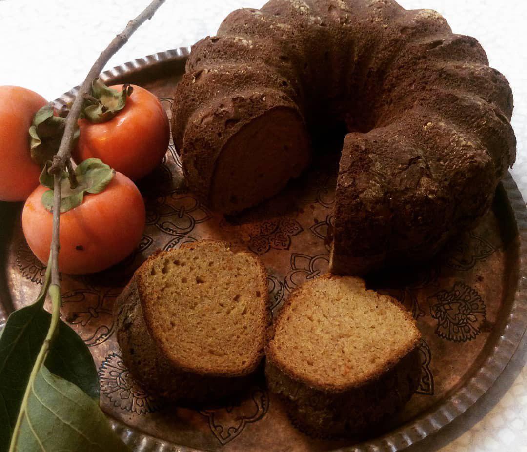 طرز تهیه کیک خرمالو طرز تهیه کیک خرمالو