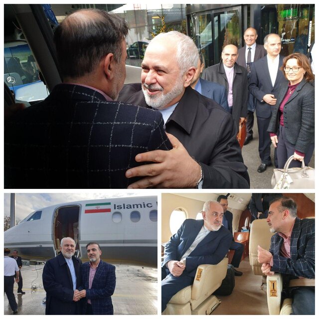 (تصویر) استقبال ظریف از زندانی ایرانی در آمریکا