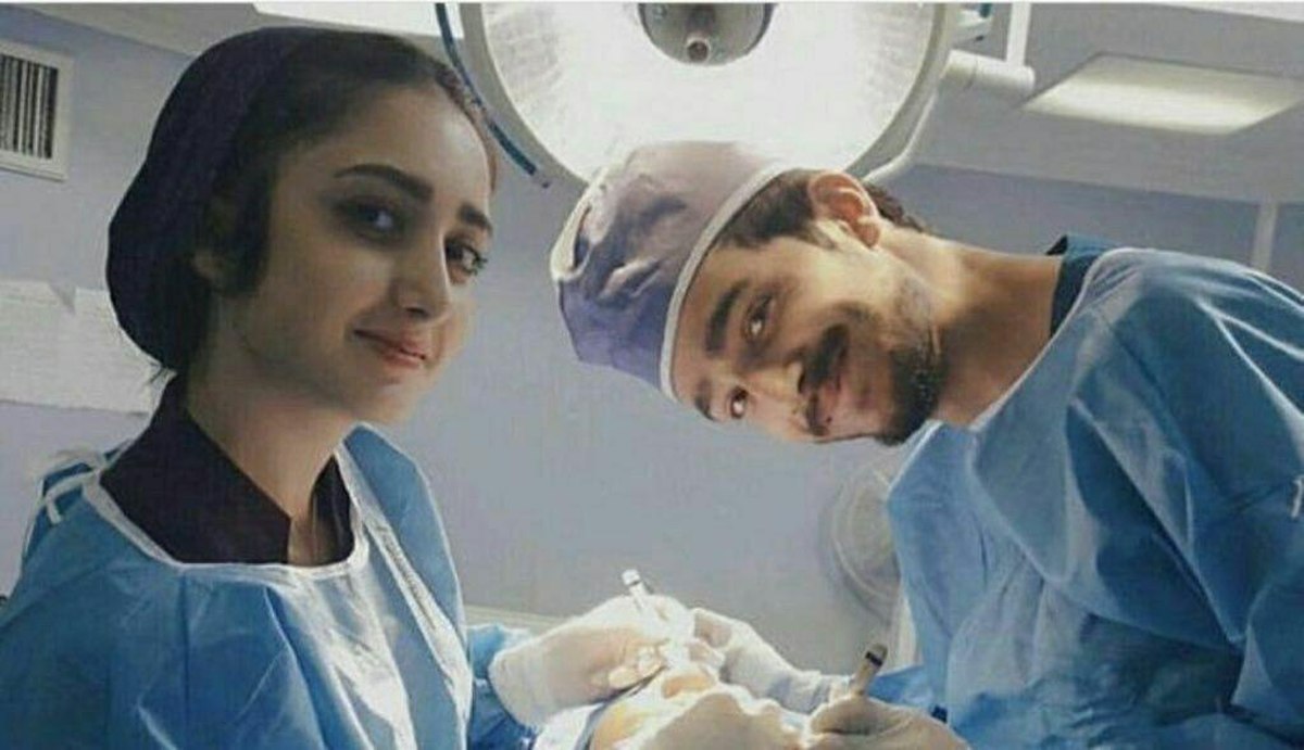 (عکس) تصویری تلخ از زوجی که در انفجار کلینیک سینا اطهر درگذشتند