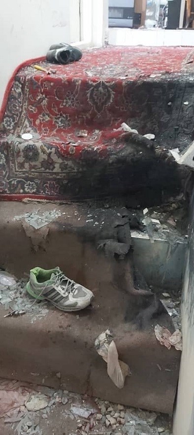 (تصاویر) انفجار نارنجک‌های دست‌ساز در منزل مسکونی خیابان هاشمی