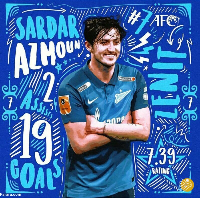 (عکس) پوستر جذاب AFC برای سردار آزمون