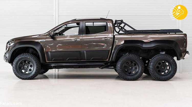 پیکاپ بنز X-Class 6X6 (تصاویر) وانت وحشی و شش چرخ بنز