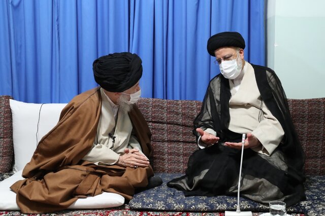 دیدار رئیسی با تعدادی از مراجع تقلید در قم