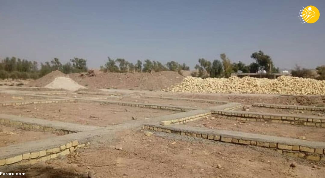 (تصاویر) ساخت و ساز در حریم محوطه‌ باستانی دارابگرد